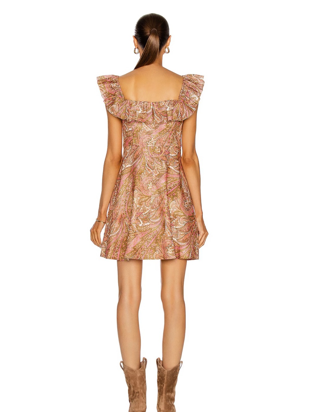 Zimmermann Mini Ruffle Neck Dress - Picture 7 of 8